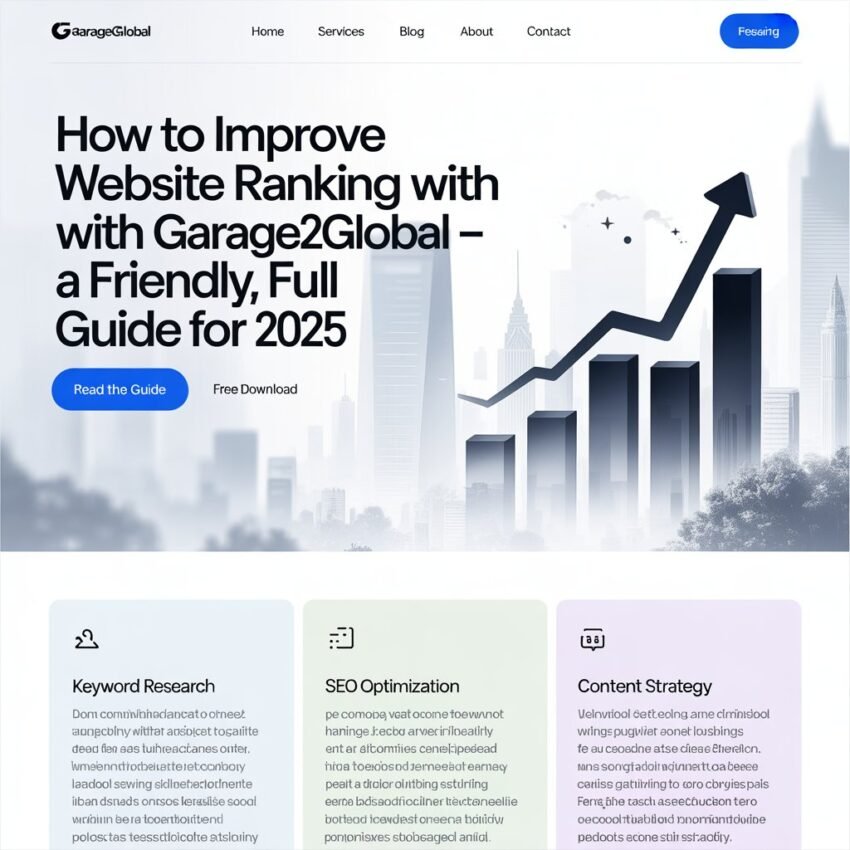 improve website ranking with garage2global